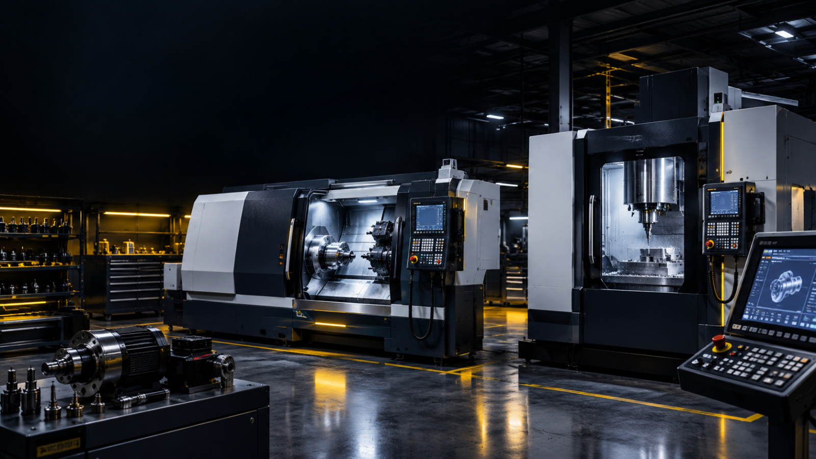 CNC torna ve CNC işleme merkezi tezgâhları